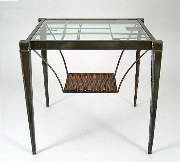 Table :: Tables :: Steel :: Coffee :: Glass :: Dining :: Buffet :: End :: Cocktail :: Kitchen :: Home :: Office :: Lobby :: Desk :: Sculptural :: Lisa Fedon